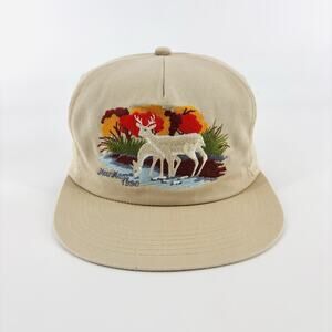 Vintage Nature Hat Cap SnapBack K Products Moor Maris 90’s Deer Art USA
